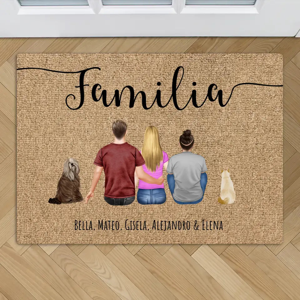 Familia - Felpudo personalizado