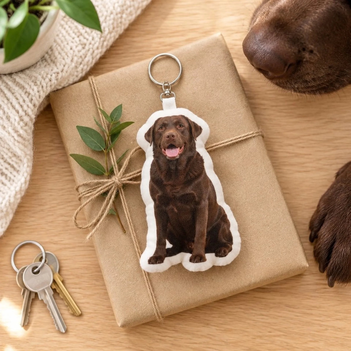 Llavero con forma personalizado – Tu foto con tu perro - de regalo - Pet Printed