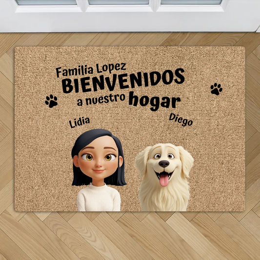 Nuestro hogar - Felpudo personalizado