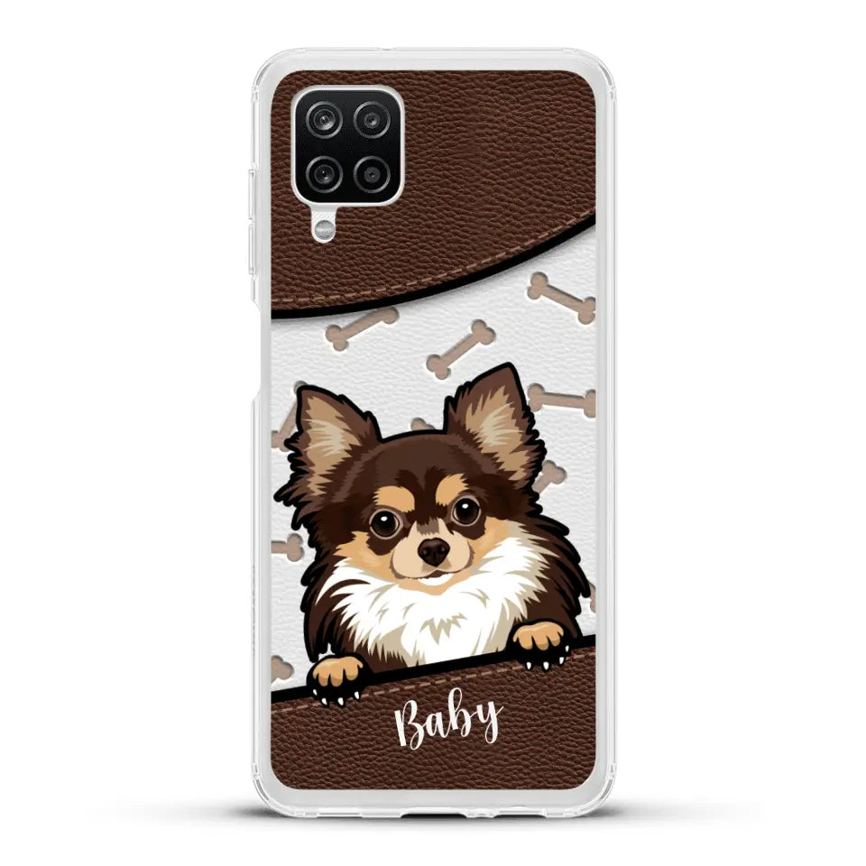 Perro efecto cuero - Funda personalizada