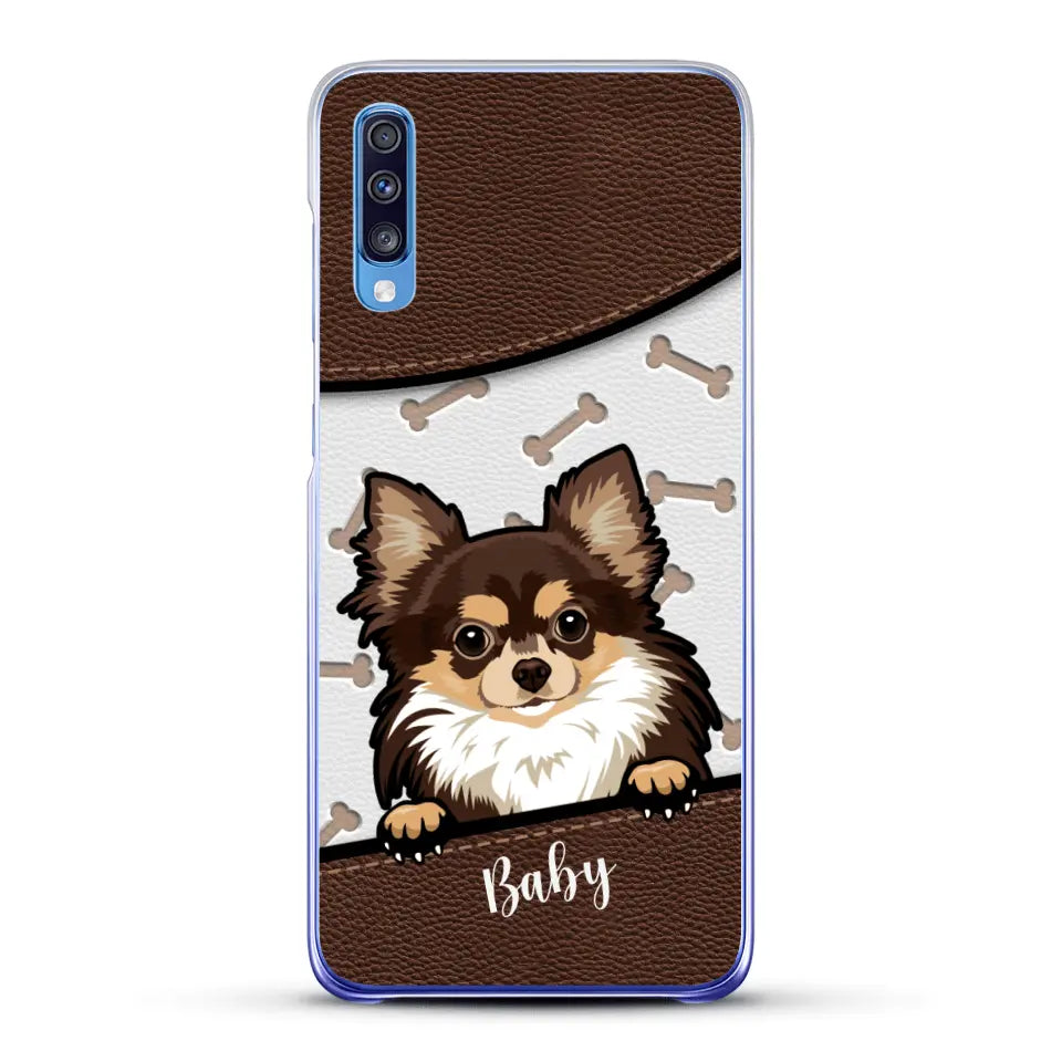 Perro efecto cuero - Funda personalizada