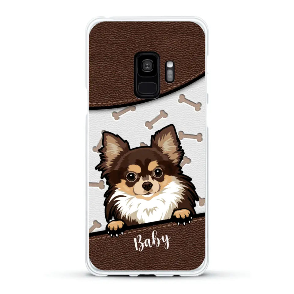 Perro efecto cuero - Funda personalizada