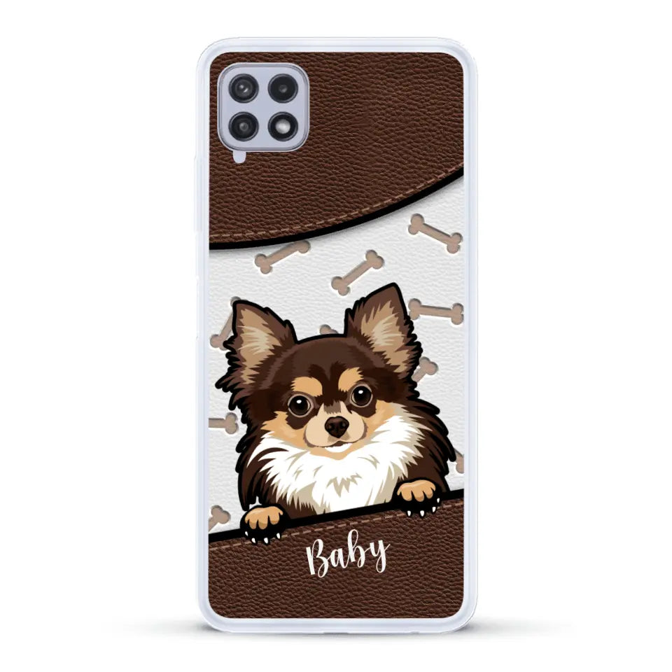 Perro efecto cuero - Funda personalizada