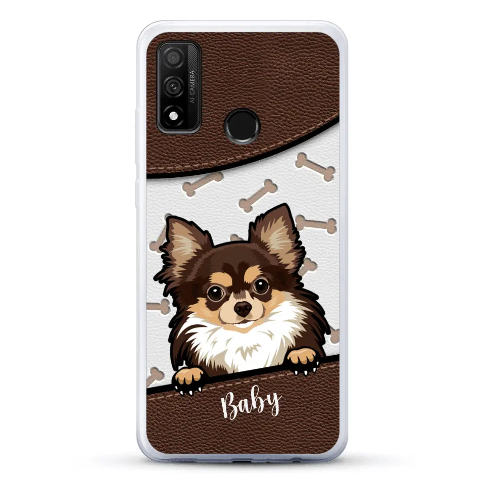 Perro efecto cuero - Funda personalizada