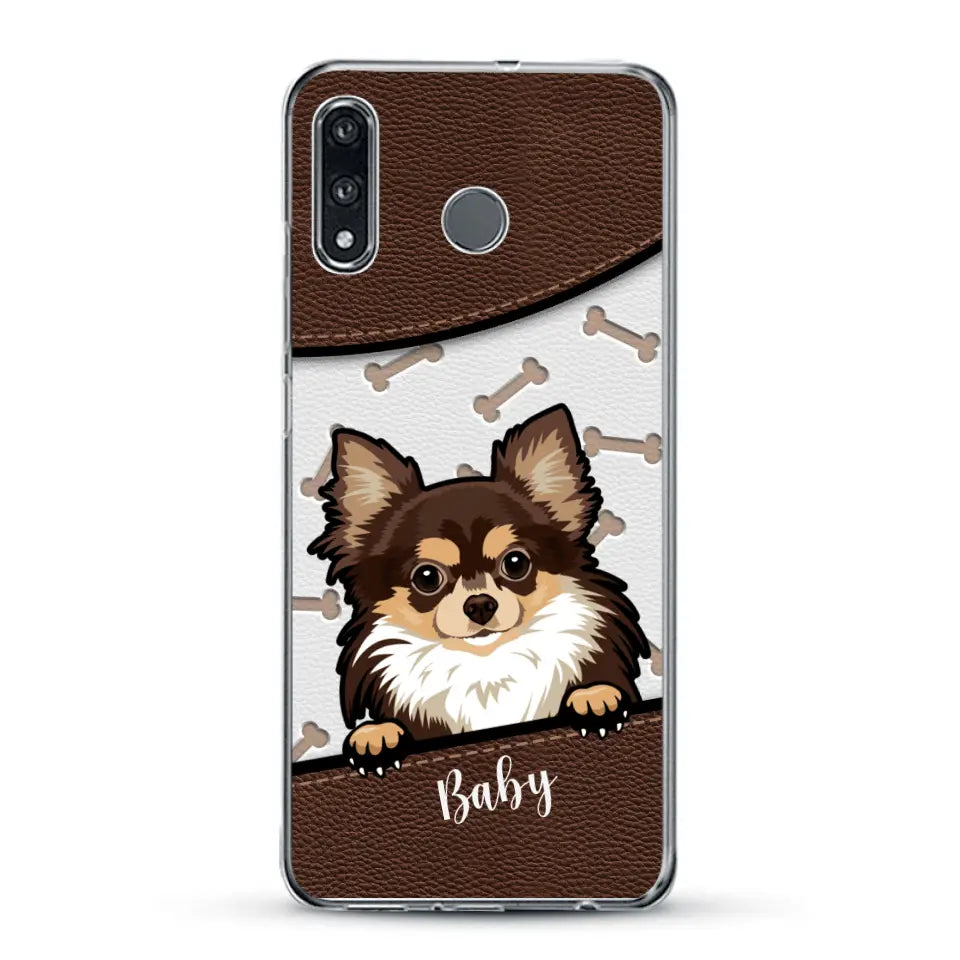 Perro efecto cuero - Funda personalizada