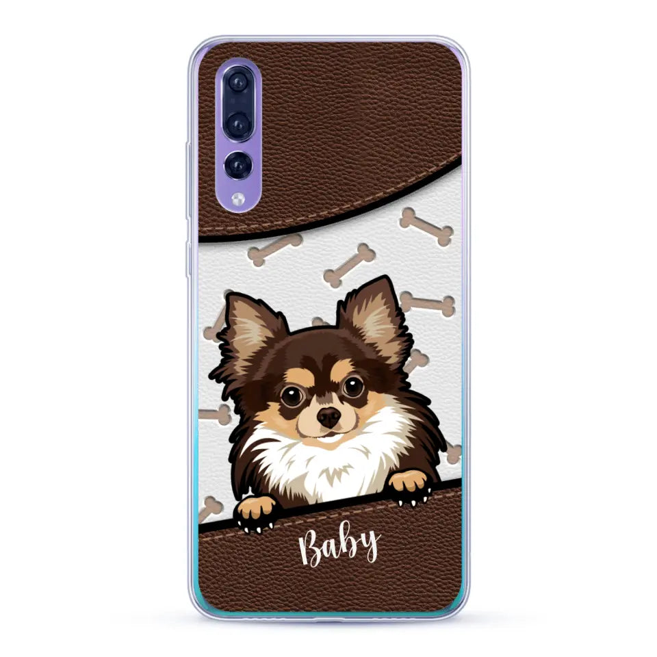 Perro efecto cuero - Funda personalizada