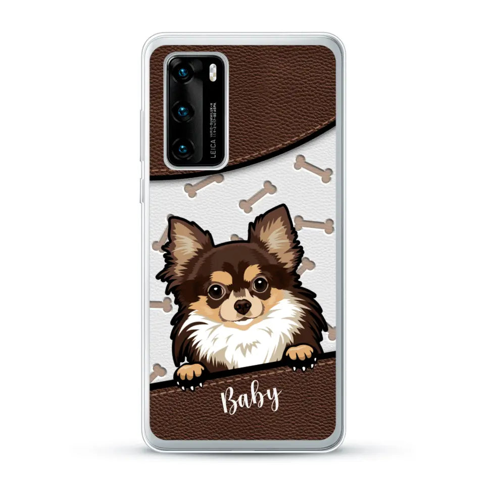 Perro efecto cuero - Funda personalizada