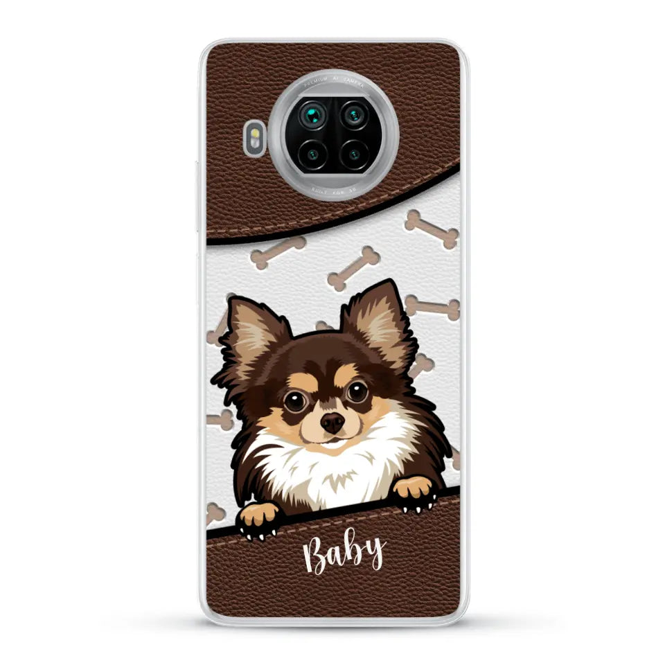 Perro efecto cuero - Funda personalizada