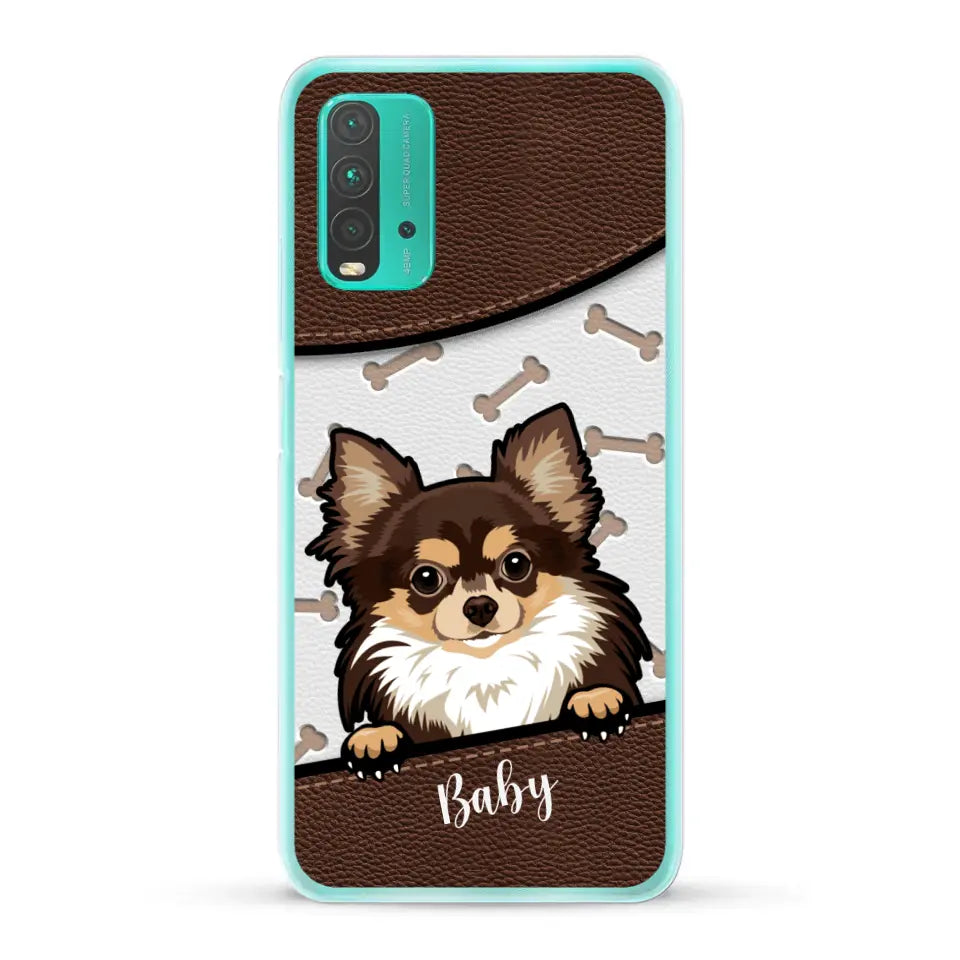 Perro efecto cuero - Funda personalizada