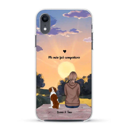 Las estaciones con mi peludito - Funda personalizada