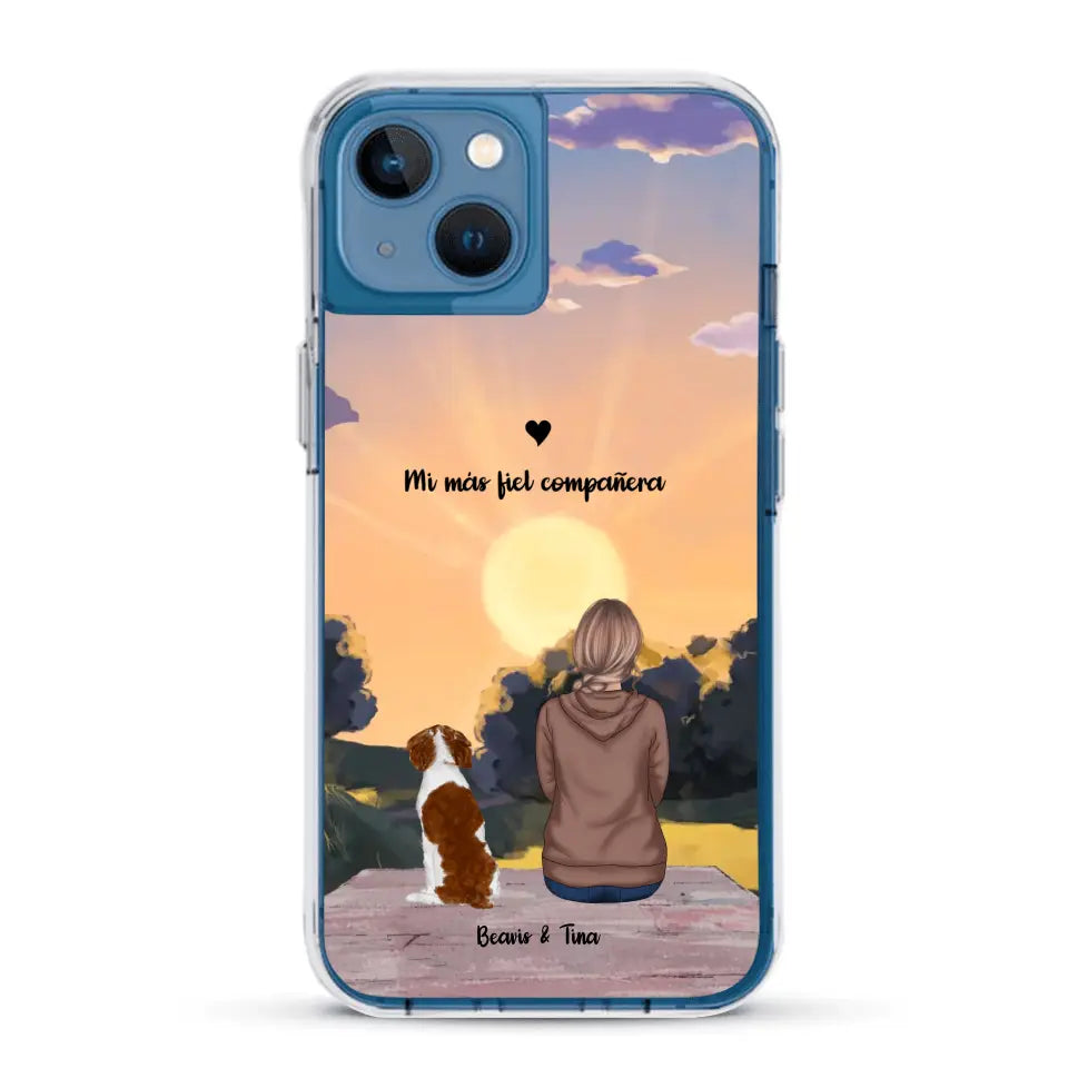 Las estaciones con mi peludito - Funda personalizada