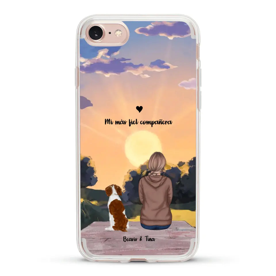 Las estaciones con mi peludito - Funda personalizada