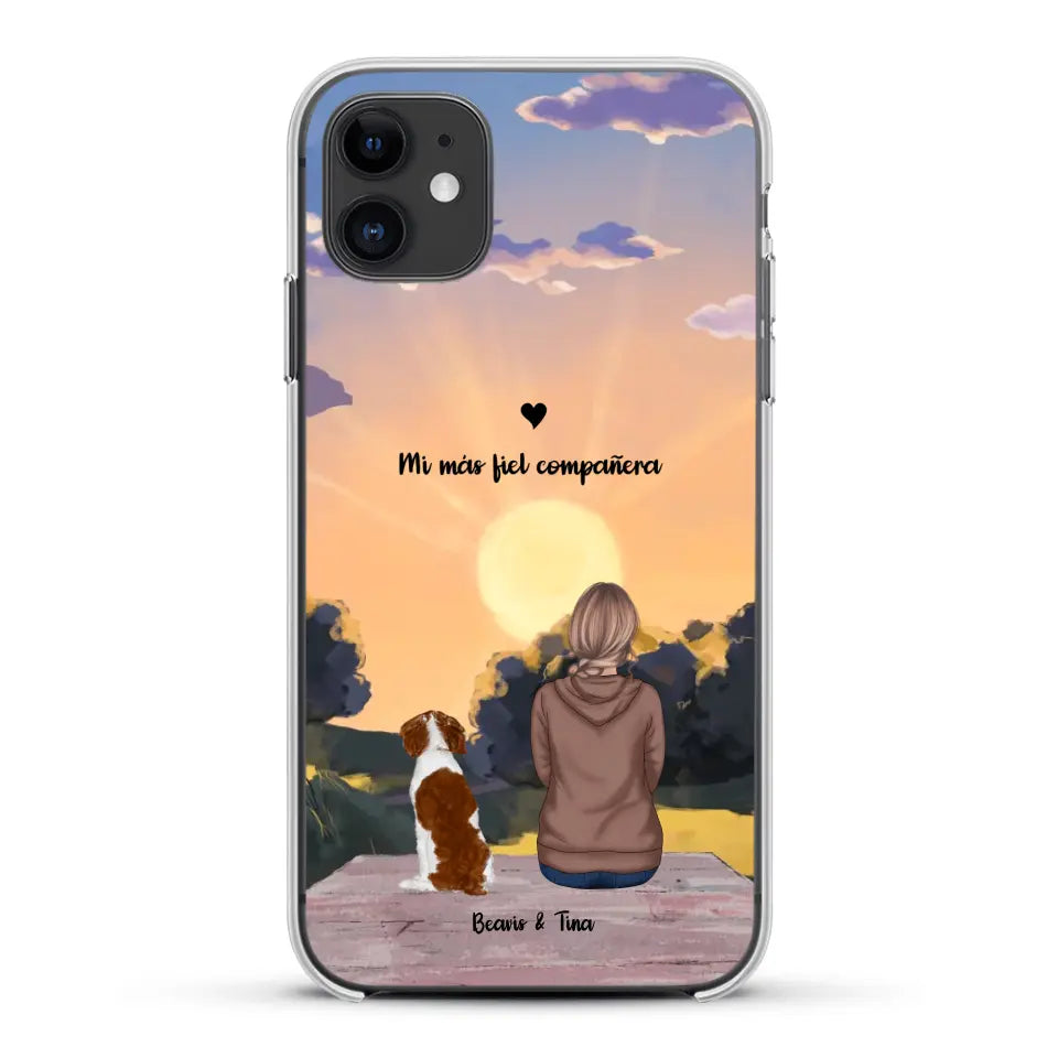 Las estaciones con mi peludito - Funda personalizada