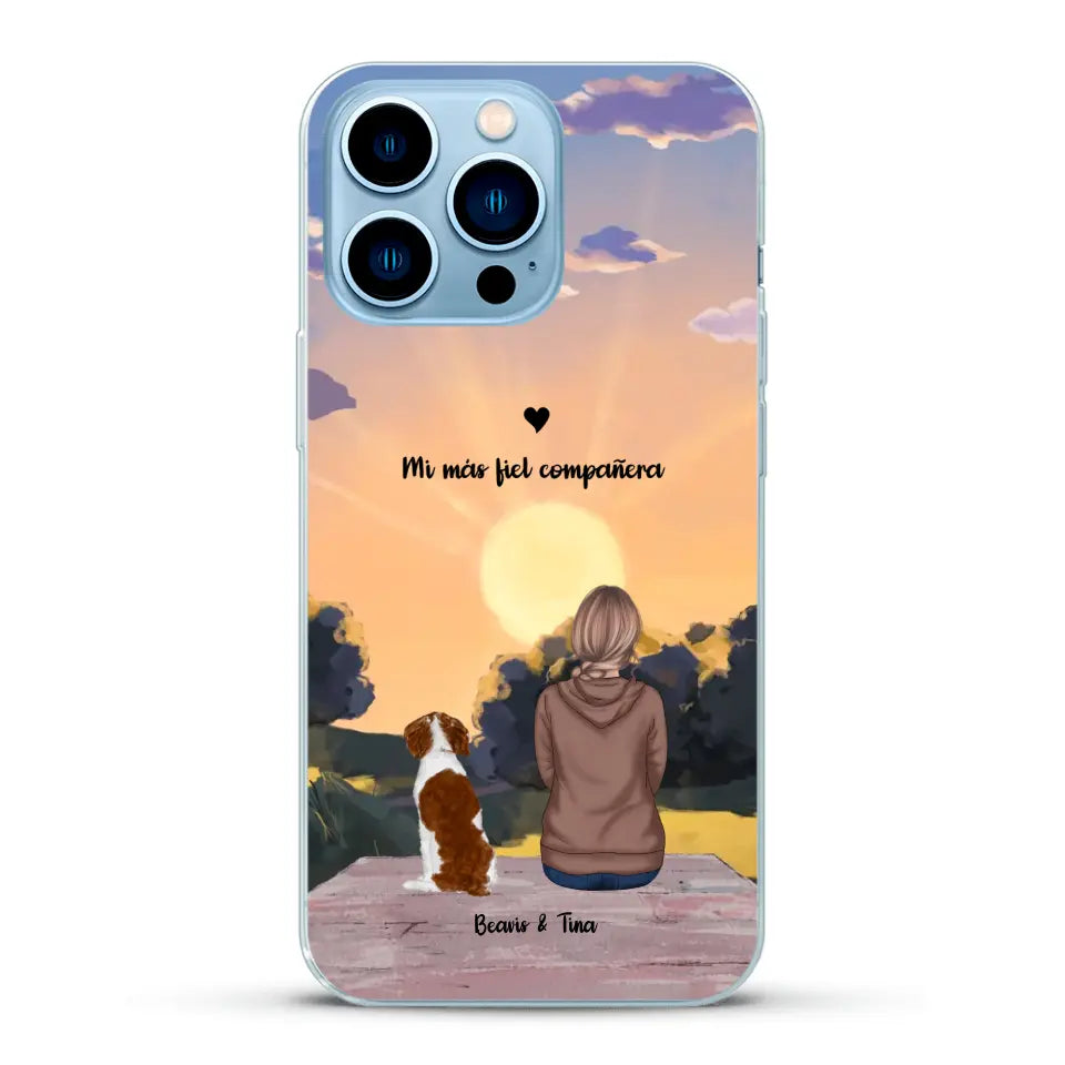 Las estaciones con mi peludito - Funda personalizada