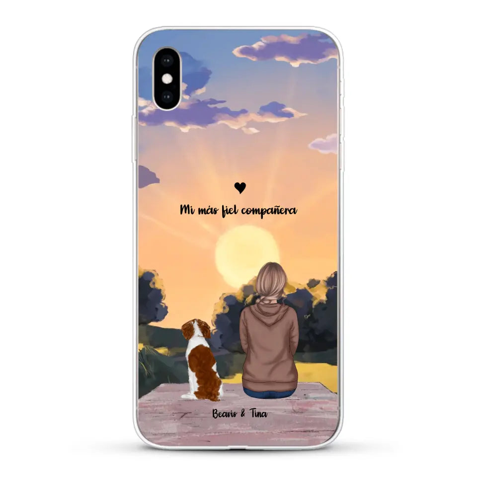 Las estaciones con mi peludito - Funda personalizada