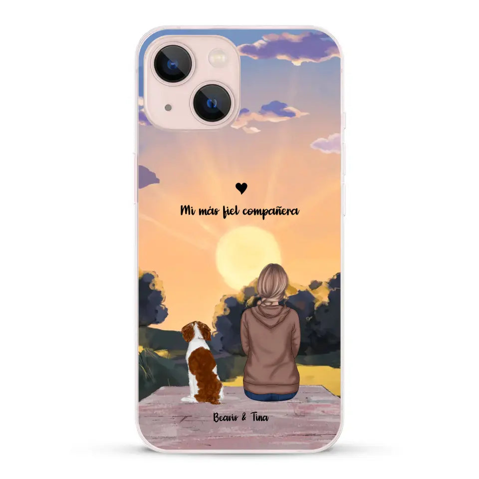 Las estaciones con mi peludito - Funda personalizada