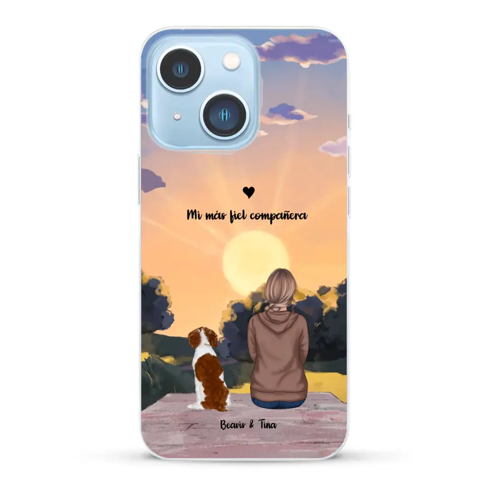 Las estaciones con mi peludito - Funda personalizada
