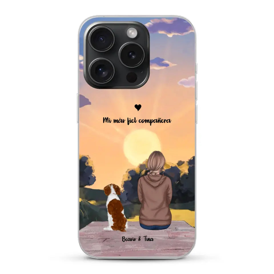 Las estaciones con mi peludito - Funda personalizada