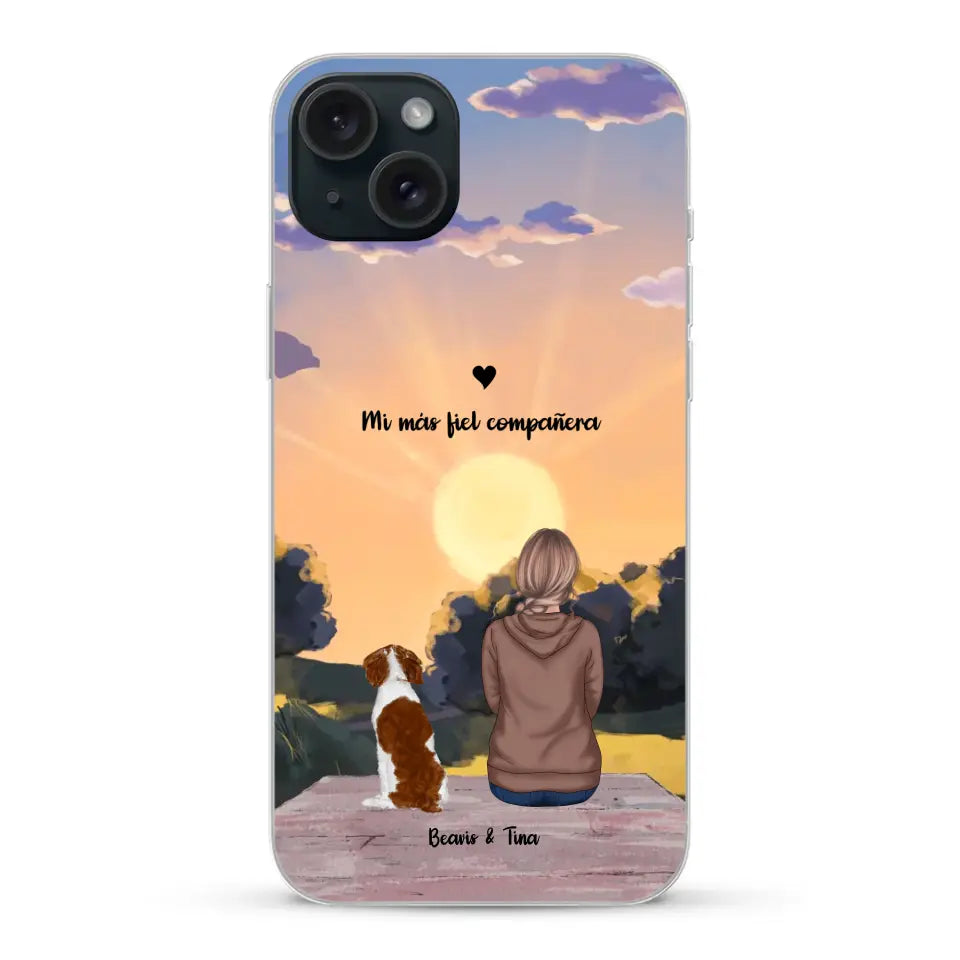 Las estaciones con mi peludito - Funda personalizada