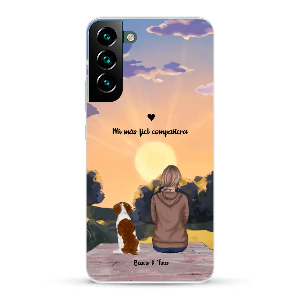 Las estaciones con mi peludito - Funda personalizada