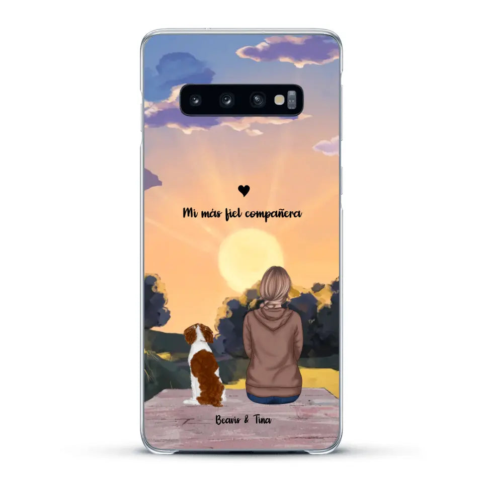 Las estaciones con mi peludito - Funda personalizada