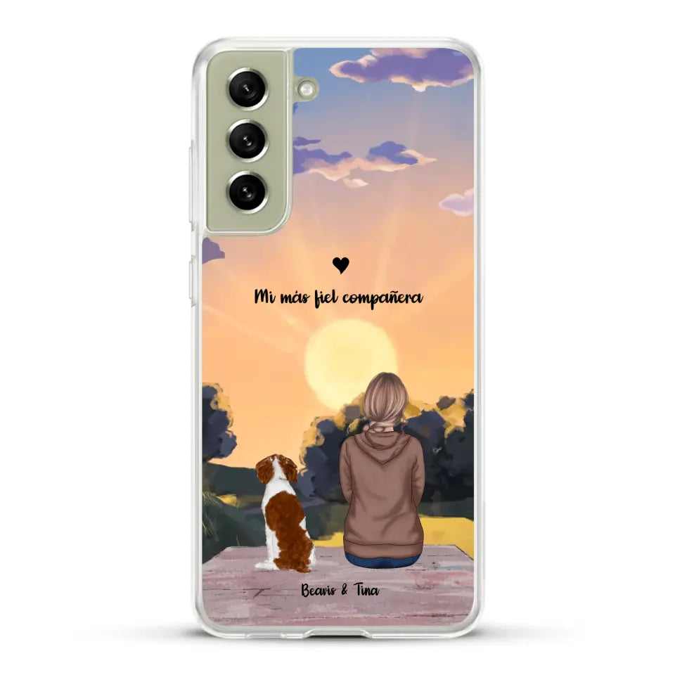 Las estaciones con mi peludito - Funda personalizada
