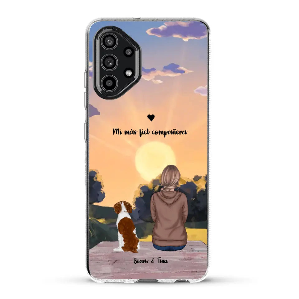 Las estaciones con mi peludito - Funda personalizada