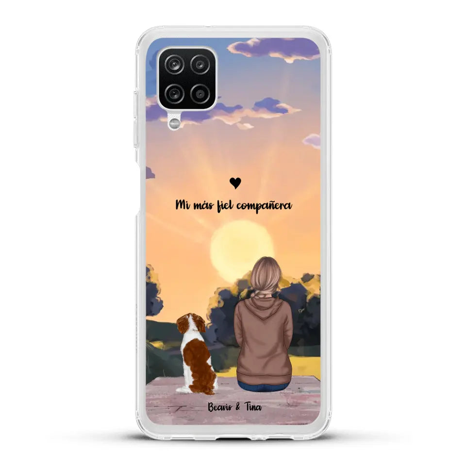 Las estaciones con mi peludito - Funda personalizada