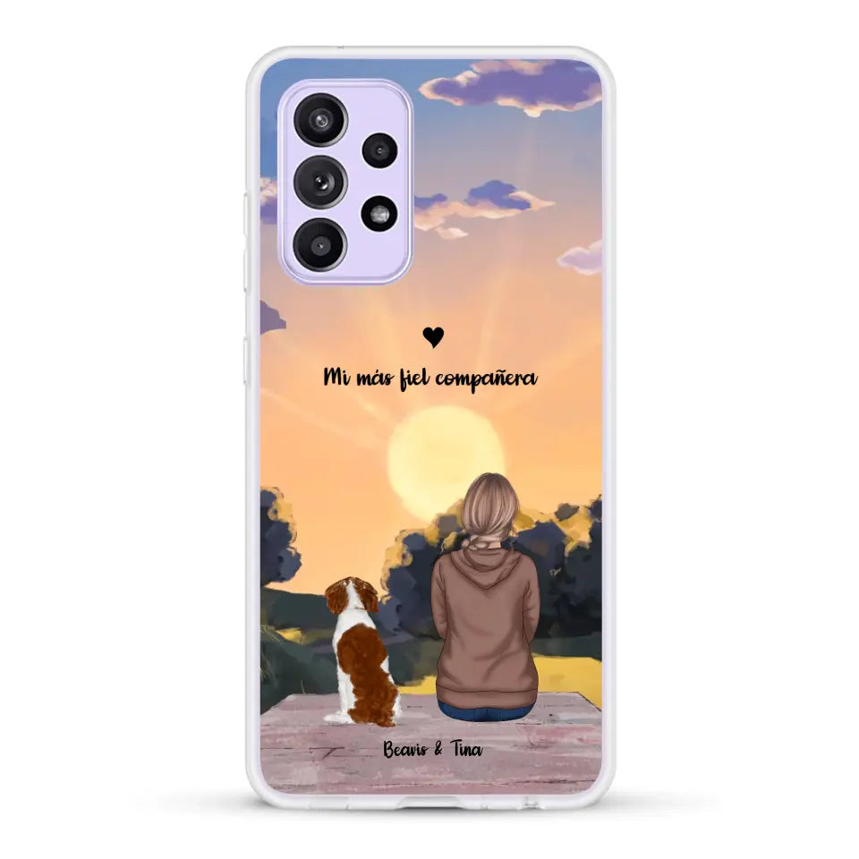 Las estaciones con mi peludito - Funda personalizada