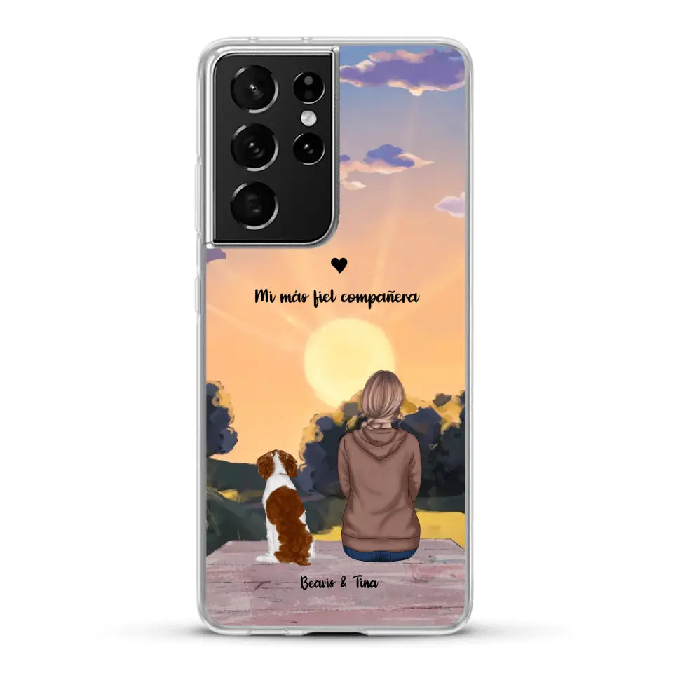 Las estaciones con mi peludito - Funda personalizada