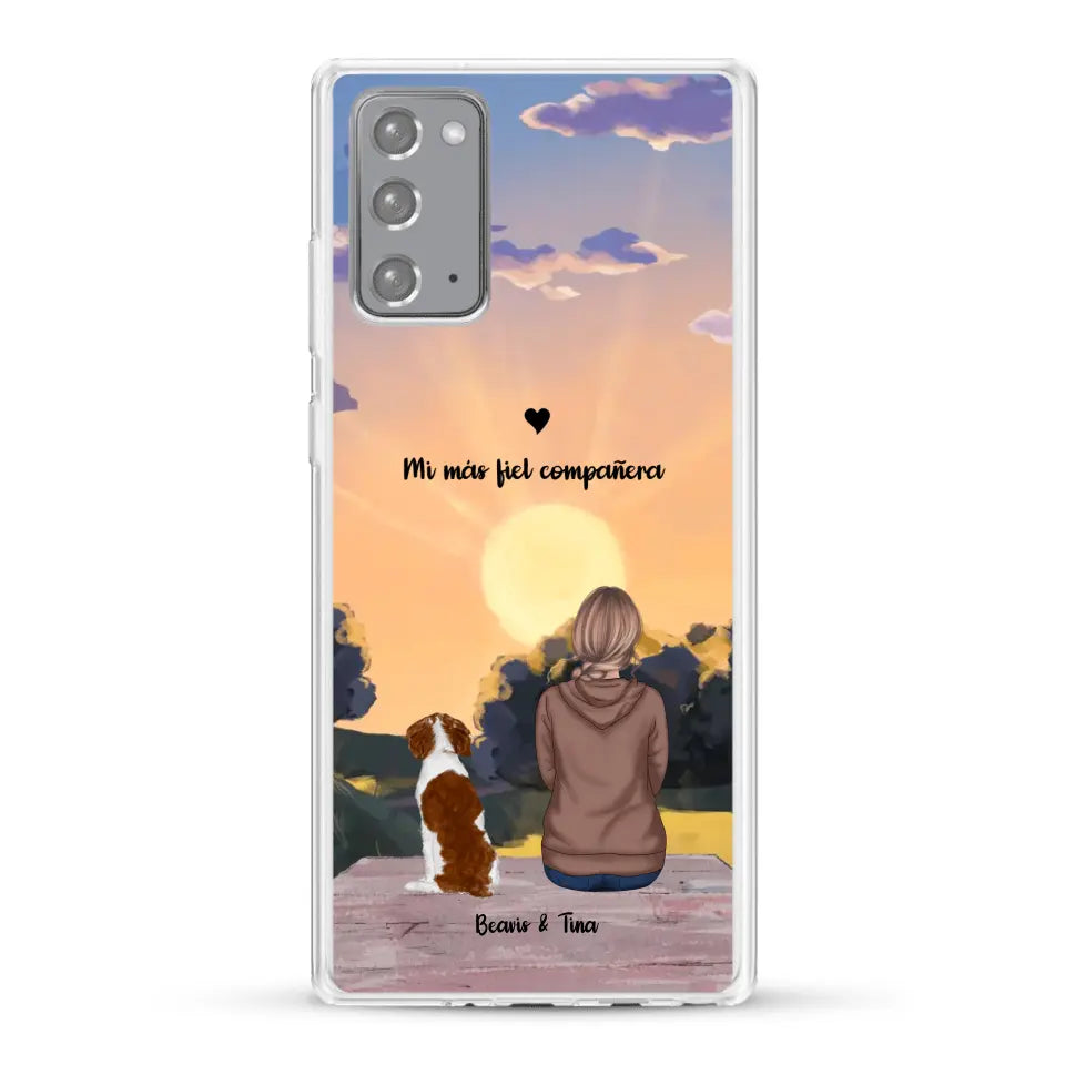 Las estaciones con mi peludito - Funda personalizada