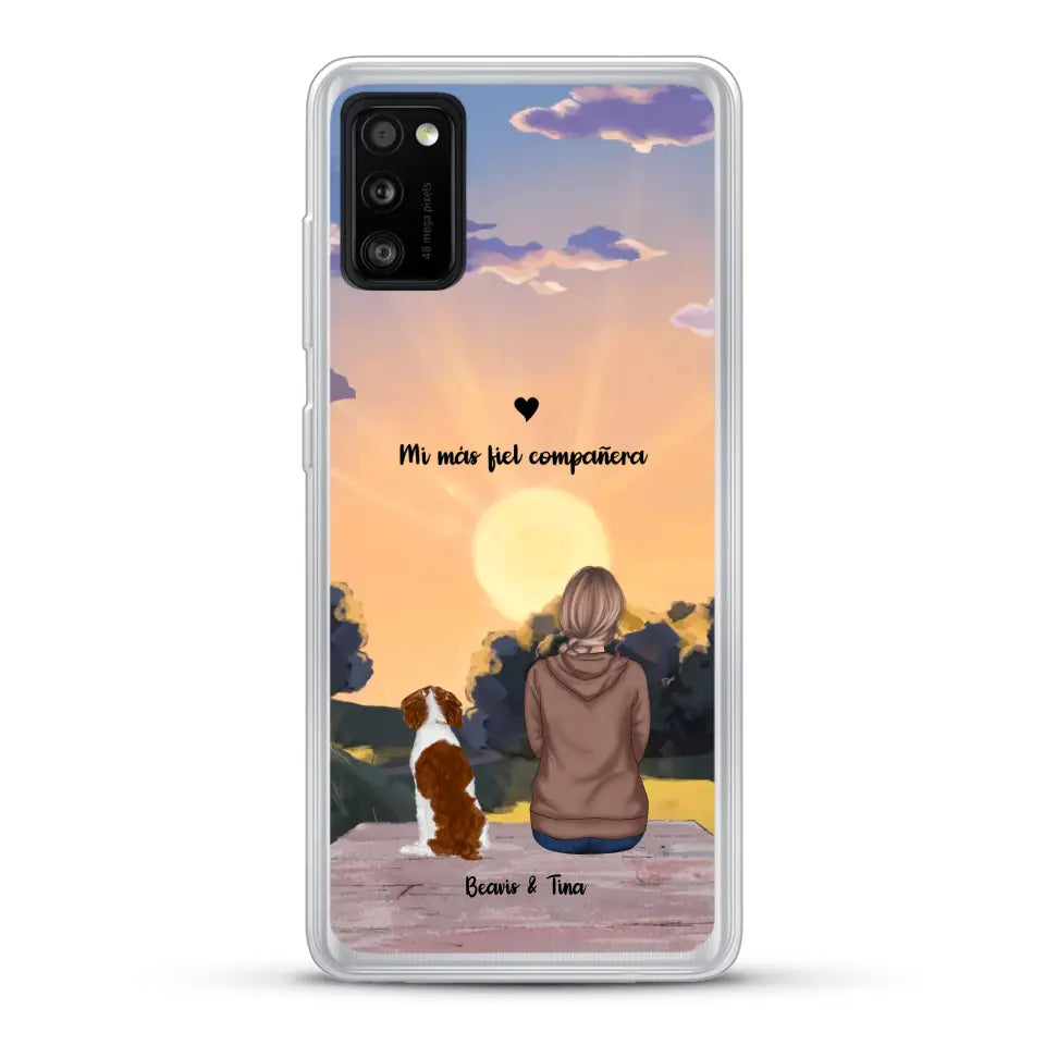 Las estaciones con mi peludito - Funda personalizada