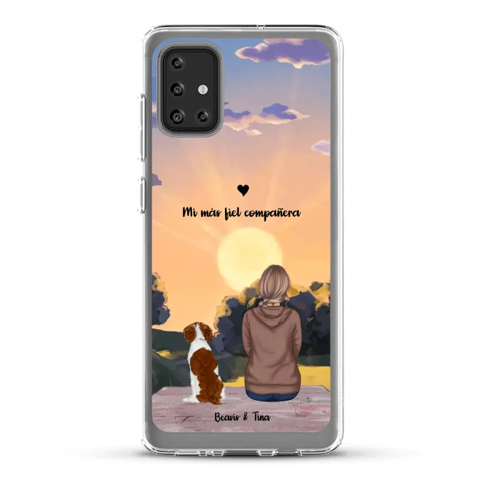 Las estaciones con mi peludito - Funda personalizada