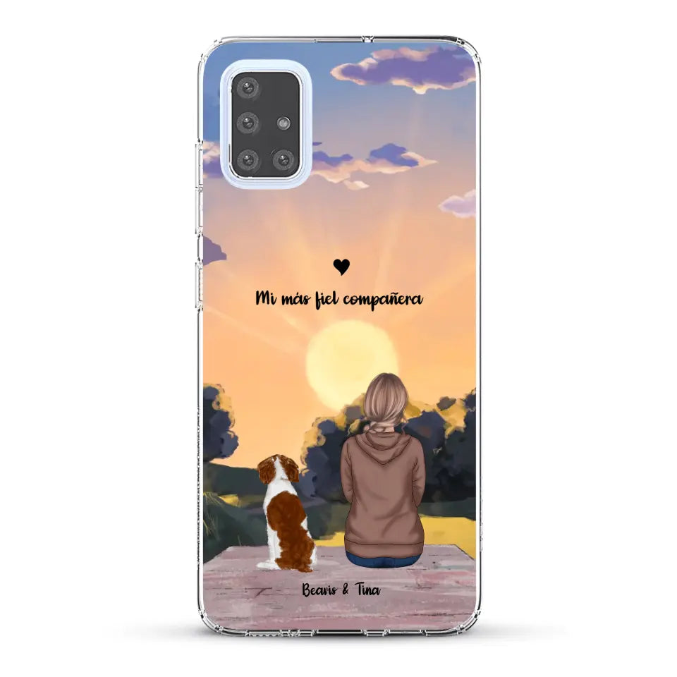Las estaciones con mi peludito - Funda personalizada