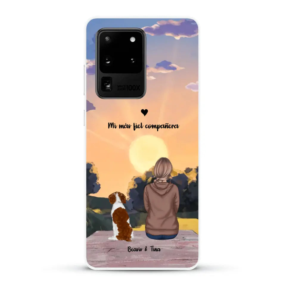 Las estaciones con mi peludito - Funda personalizada
