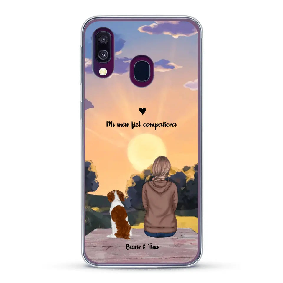 Las estaciones con mi peludito - Funda personalizada
