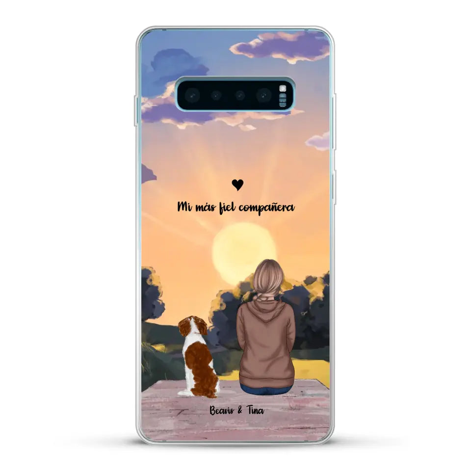 Las estaciones con mi peludito - Funda personalizada