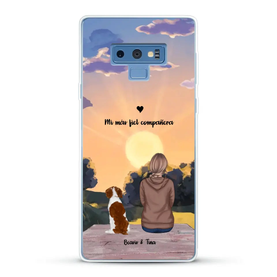 Las estaciones con mi peludito - Funda personalizada