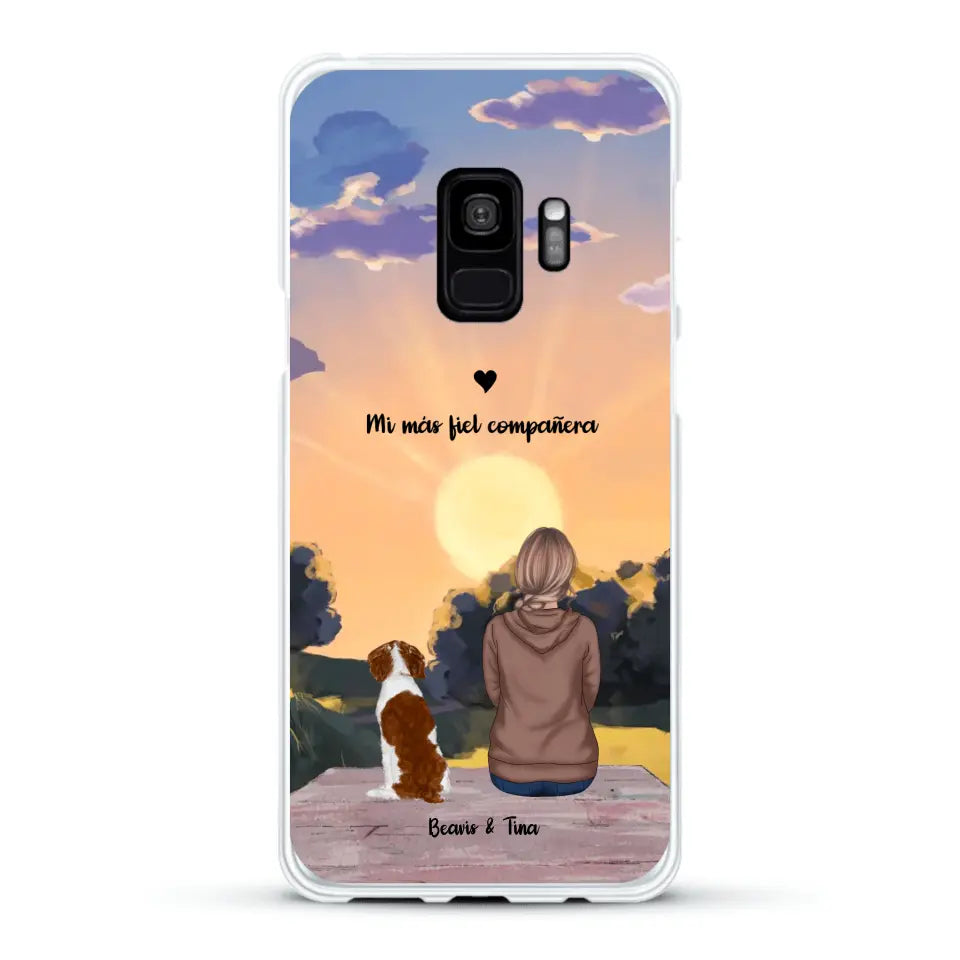 Las estaciones con mi peludito - Funda personalizada