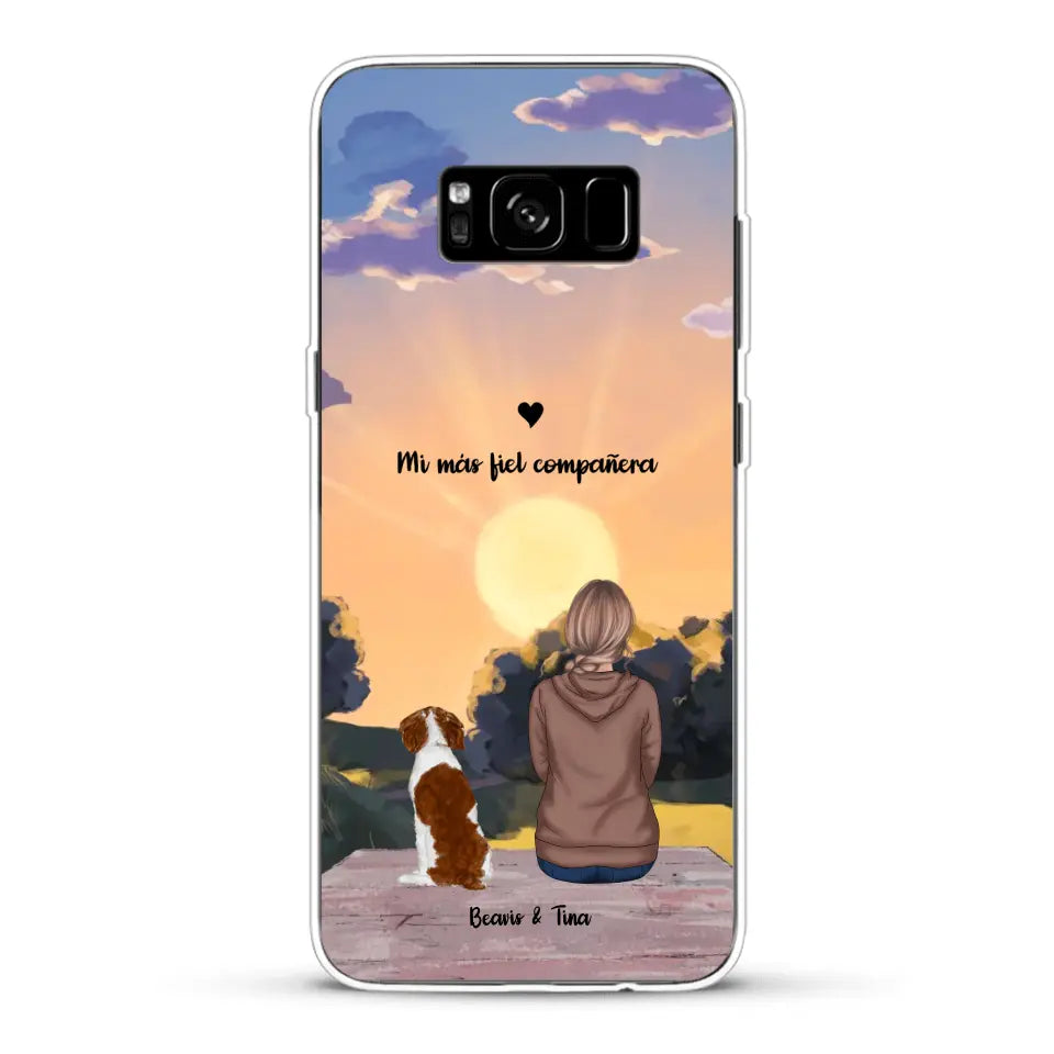 Las estaciones con mi peludito - Funda personalizada