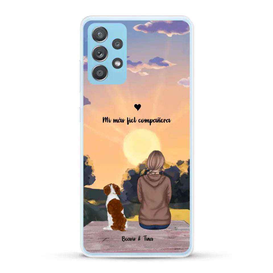 Las estaciones con mi peludito - Funda personalizada