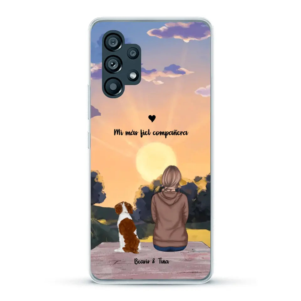 Las estaciones con mi peludito - Funda personalizada