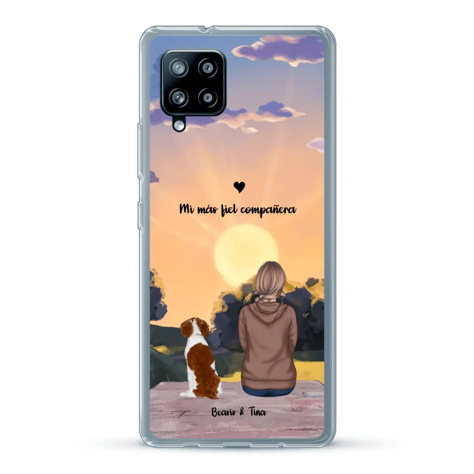 Las estaciones con mi peludito - Funda personalizada