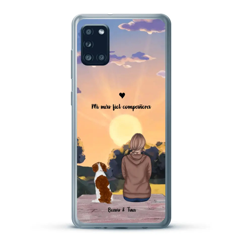 Las estaciones con mi peludito - Funda personalizada