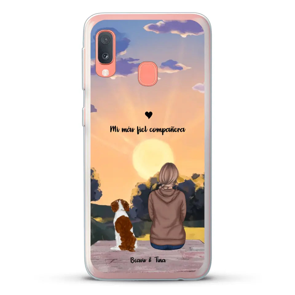 Las estaciones con mi peludito - Funda personalizada