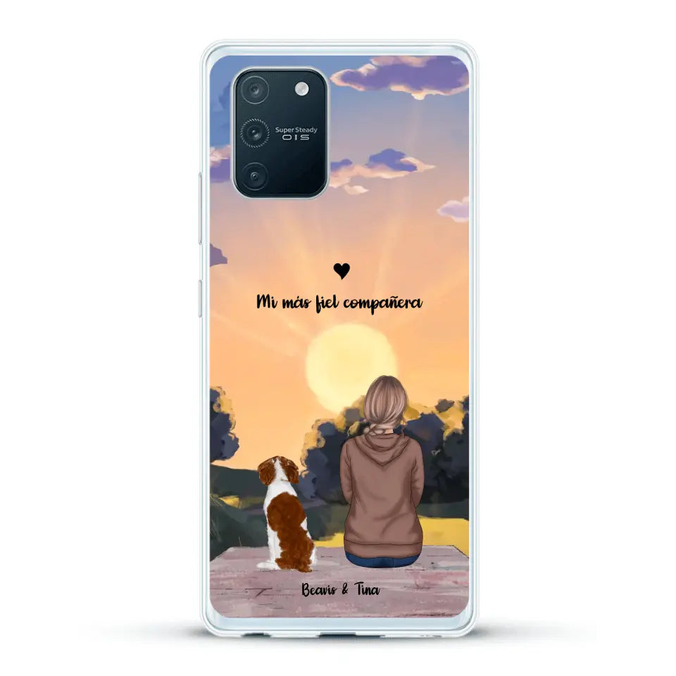 Las estaciones con mi peludito - Funda personalizada