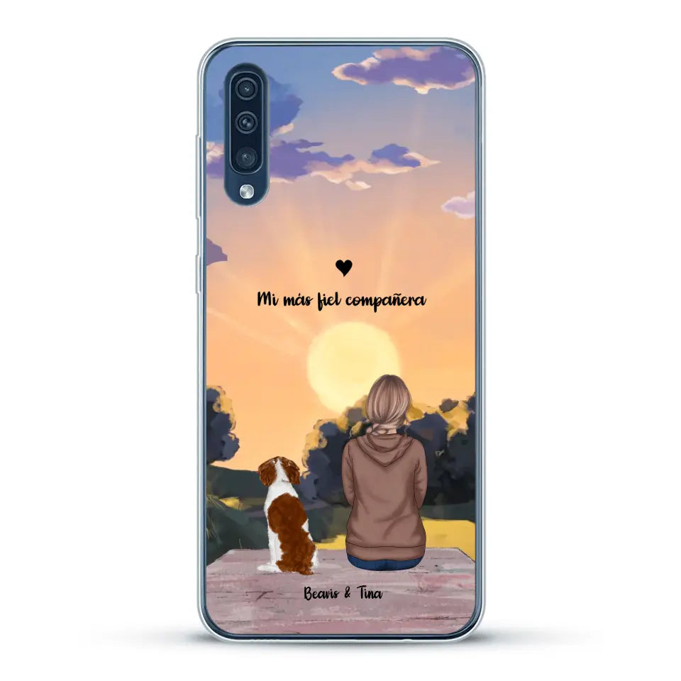Las estaciones con mi peludito - Funda personalizada