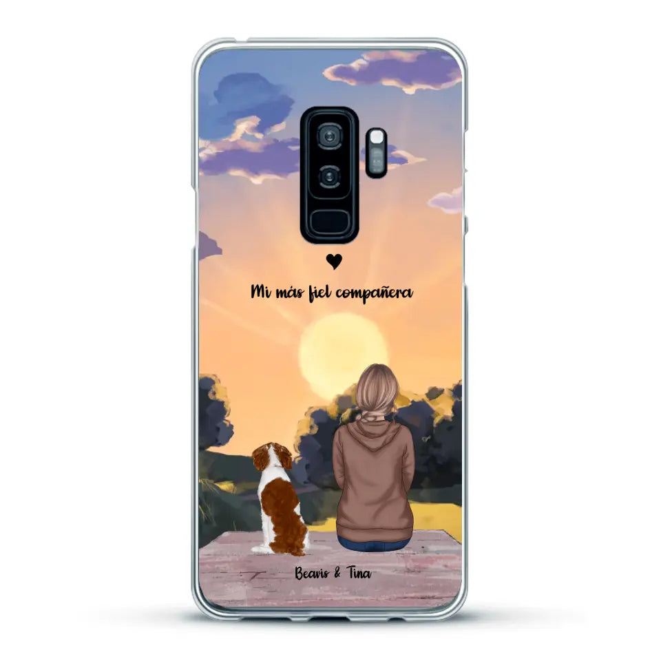 Las estaciones con mi peludito - Funda personalizada