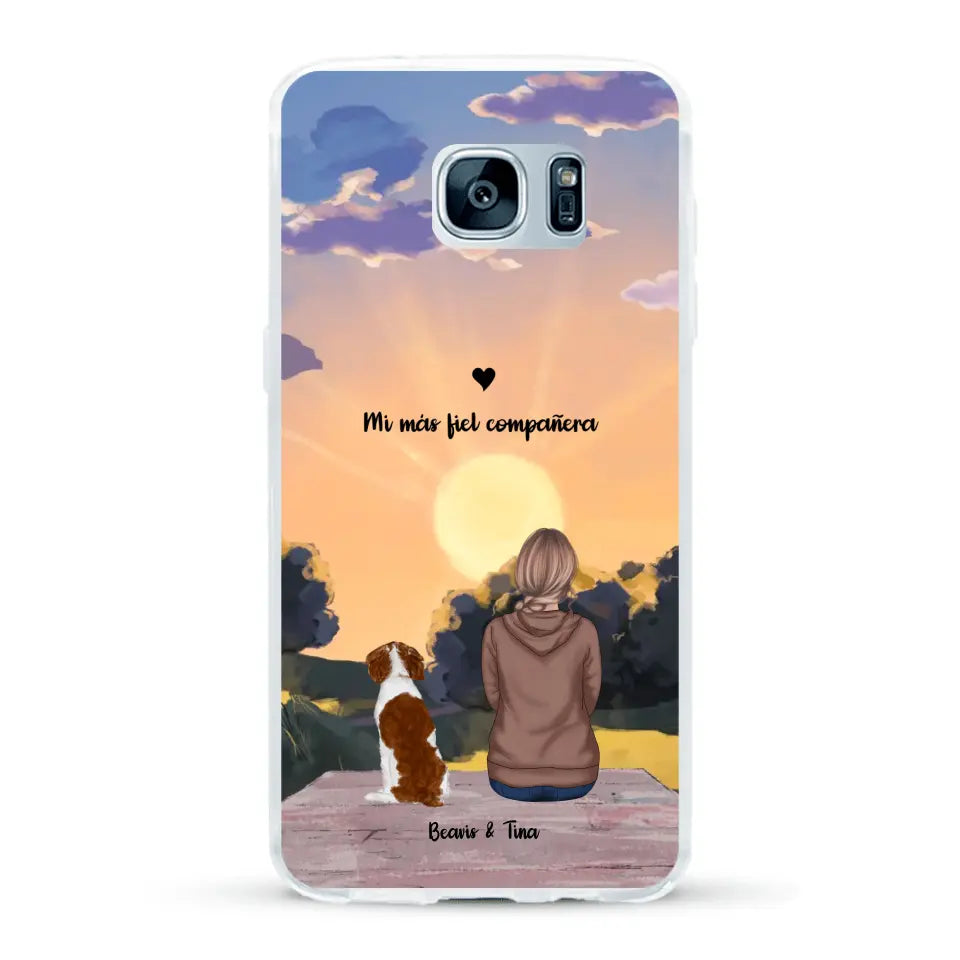 Las estaciones con mi peludito - Funda personalizada