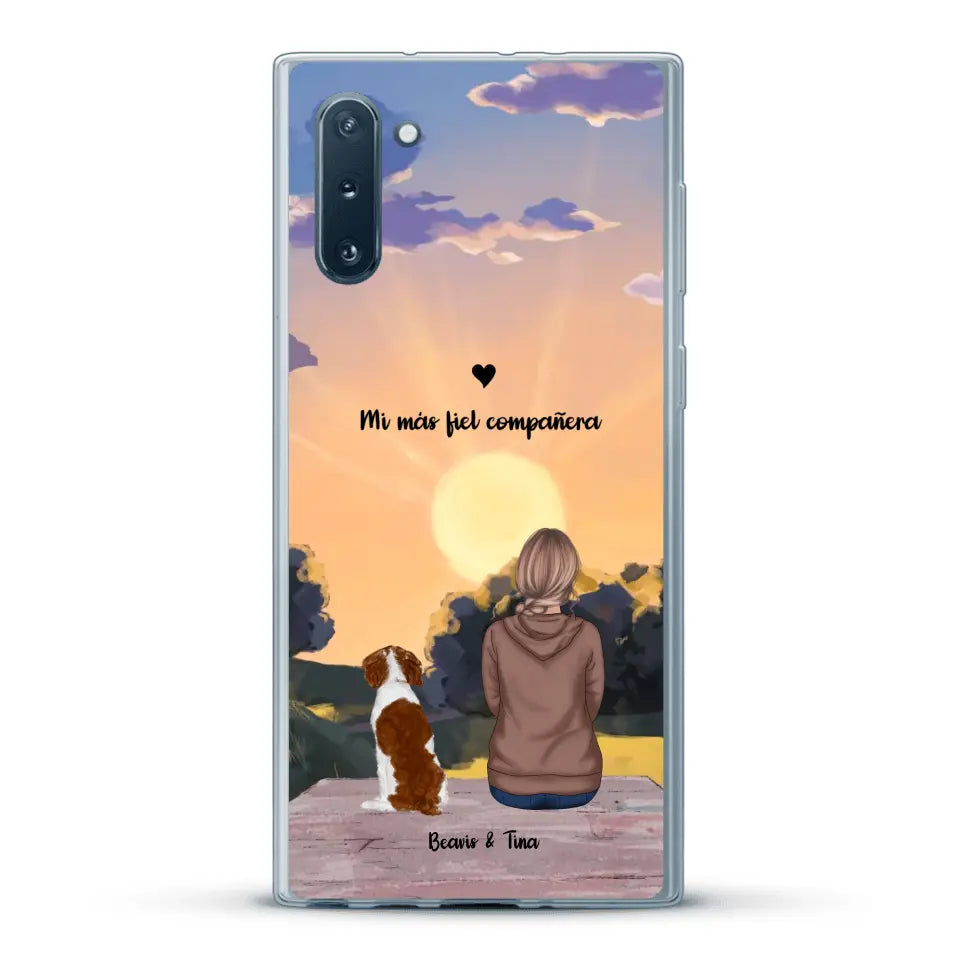 Las estaciones con mi peludito - Funda personalizada